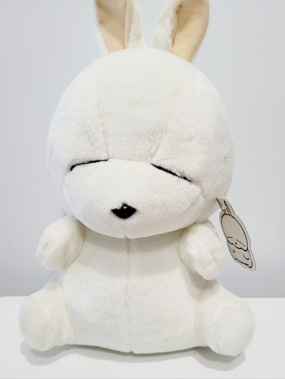Mashimaro MoshiMoro White Bunny Plush 13" Stuffed Animal w/ Hang Tag